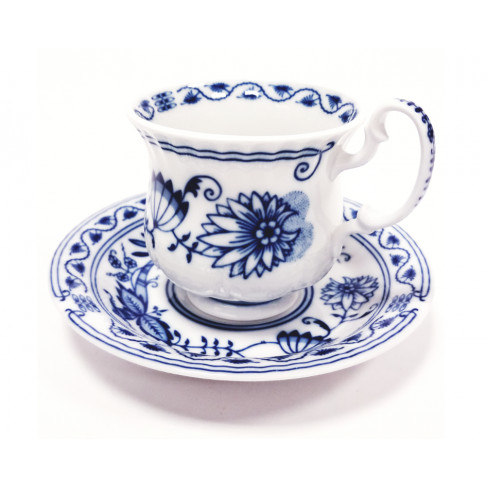 Blue Onion Coffee Cup & Saucer 