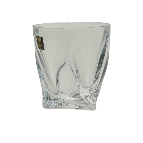 Crystal Twisted Old Fashion Whiskey Glass (Set of 6)