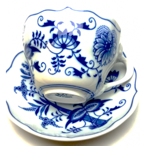 Blue Onion Tea Cup & Saucer