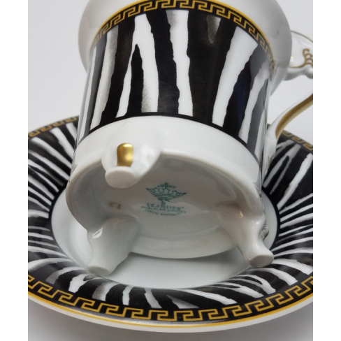 Cup and Saucer-Zebra
